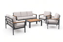 George Patio Set – 5-Piece, Grey & Off White - image 02