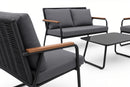 Maldives Patio Set – 4-Piece, Black & Charcoal - image 03