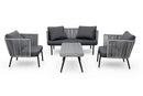 Bora Bora Patio Set – 4-Piece, Taupe & Grey - image 01