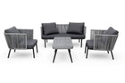 Bora Bora Patio Set – 4-Piece, Taupe & Grey - image 01
