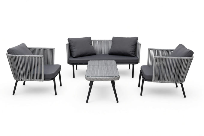 Bora Bora Patio Set – 4-Piece, Taupe & Grey - image 01