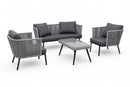 Bora Bora Patio Set – 4-Piece, Taupe & Grey - image 02