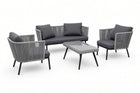 Bora Bora Patio Set – 4-Piece, Taupe & Grey - image 02