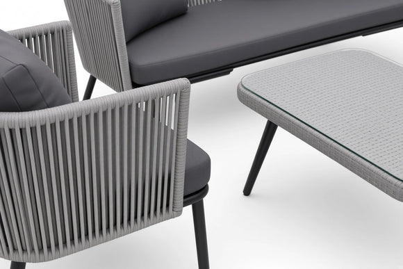 Bora Bora Patio Set – 4-Piece, Taupe & Grey - image 03