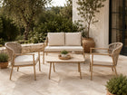 St Helena Patio Set – 4-Piece, Taupe & Off White - image 01