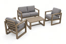 Balito Patio Set – 4-Piece, Taupe & Grey - image 02