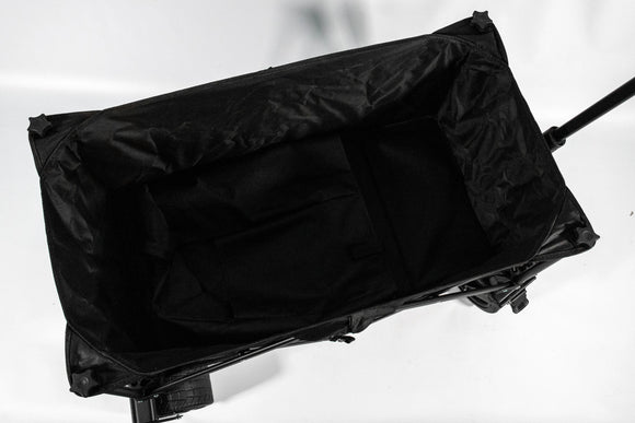 Large-Wheel Foldable Trolley with Cover – Black - image 03