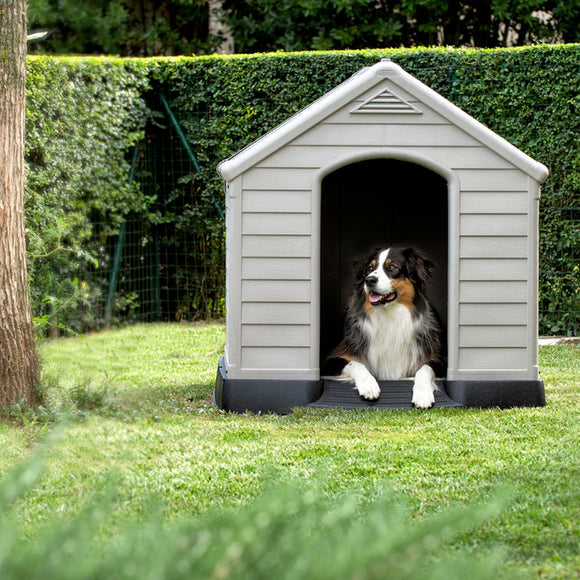 Keter Dog House Stone Grey