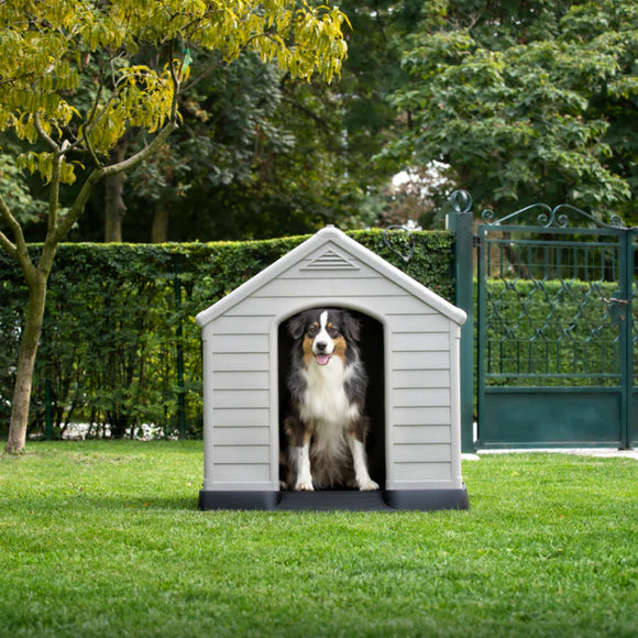Keter Dog House Stone Grey
