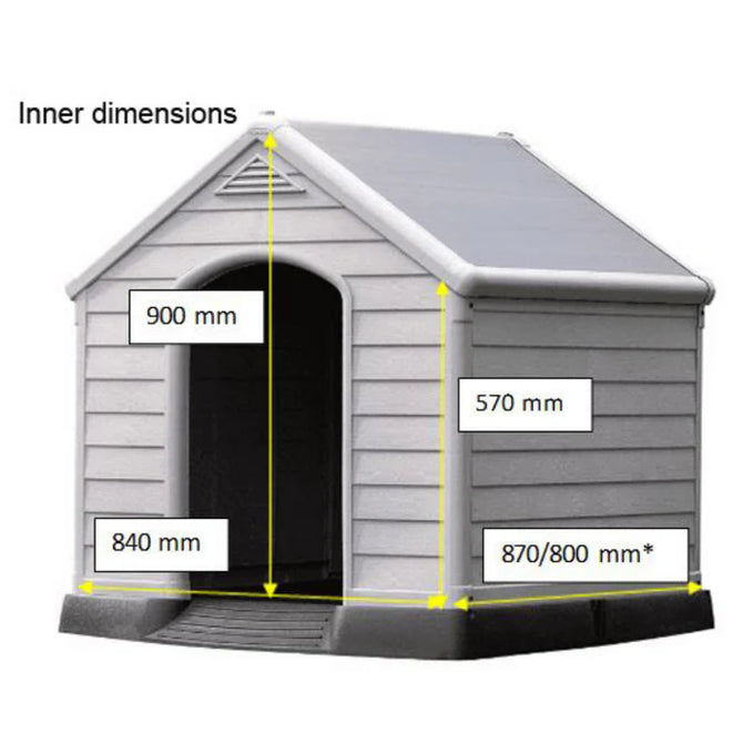 Keter Dog House Stone Grey