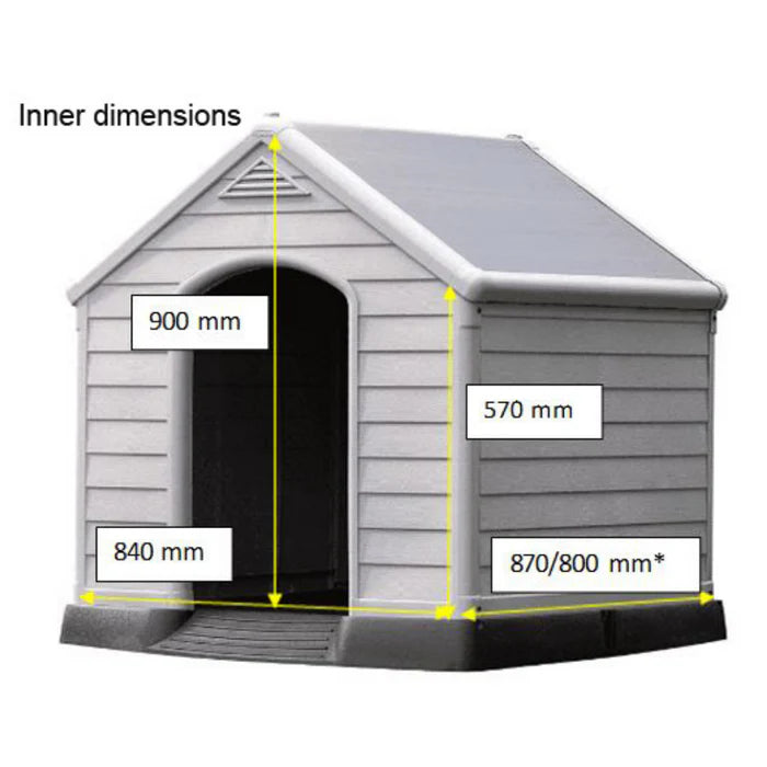 Keter Dog House Stone Grey - 0
