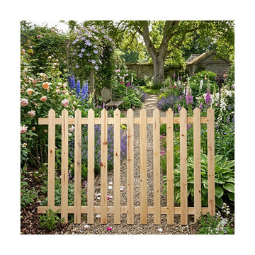 CTM Wooden Picket Fencing 1800 x 1200 x 16 Untreated - image 02