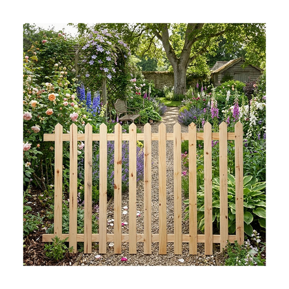 CTM Wooden Picket Fencing 1800 x 1200 x 16 Untreated - image 02