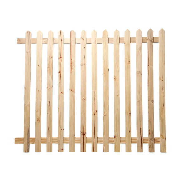 CTM Wooden Picket Fencing 1800 x 1500 x 16 Untreated - image 01