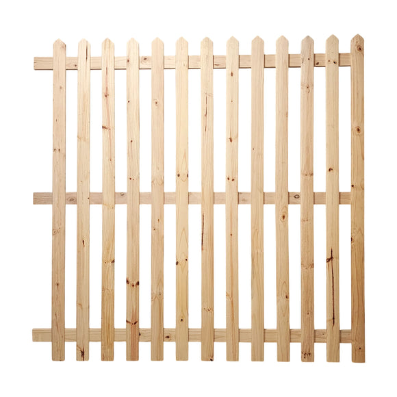 CTM Wooden Picket Fencing 1800 x 1800 x 16 Untreated - image 01