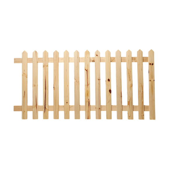 CTM Wooden Picket Fencing 1800 x 900 x 16 Untreated - image 01