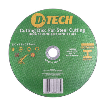 D-Tech Cutting Disc Industrial Metal 230 x 1.8 x 22.2mm 100 Piece - image 01