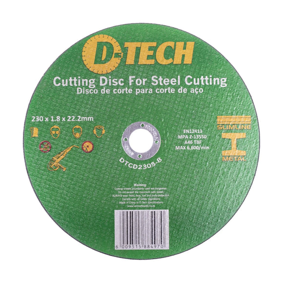 D-Tech Cutting Disc Industrial Metal 230 x 1.8 x 22.2mm 100 Piece - image 01