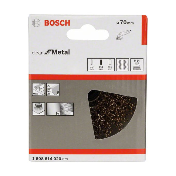 PRO Metal clean Cup Brush, 70 x 0.30 mm, Thread - image 02