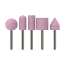 Grinding stone set, 15-25 mm diameters, 60 grit, 5 different shapes - image 01