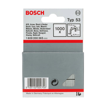 Bosch Staple, type 53 11,4 x 0,74 x 8 mm, 1000 pc - image 01