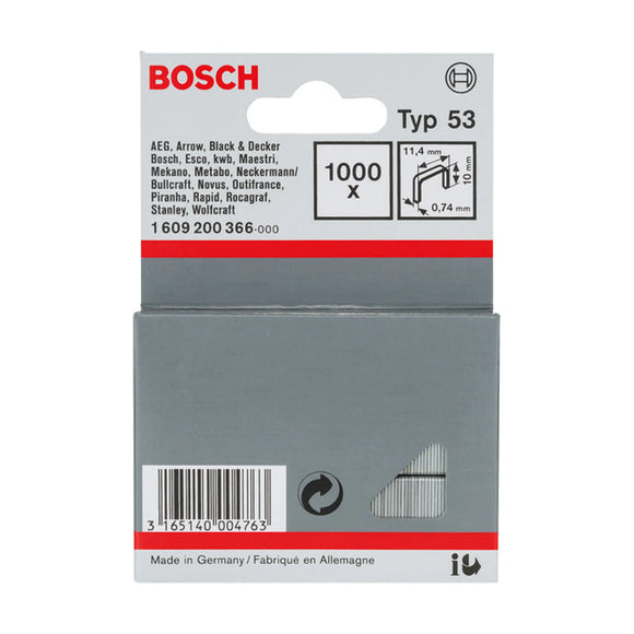 Bosch Staple, type 53 11,4 x 0,74 x 10 mm, 1000 pc - image 01