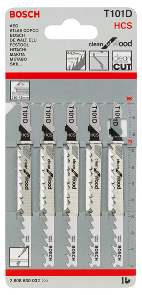 Jigsaw blade T 101 D
 5 pc - 0