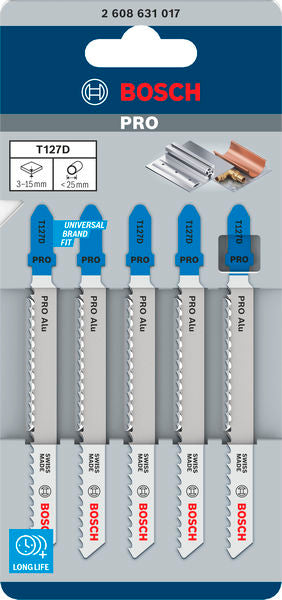 PRO Alu T127D Jigsaw Blade, 100 mm, 5 pcs