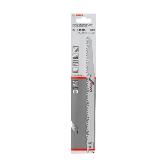 Reciprocating saw blade S 1531 L
 240x19x1.5, 2 pc - image 02