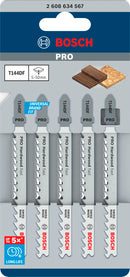 PRO Hardwood fast T144DF Jigsaw Blade, 100 mm, 5 pcs-2