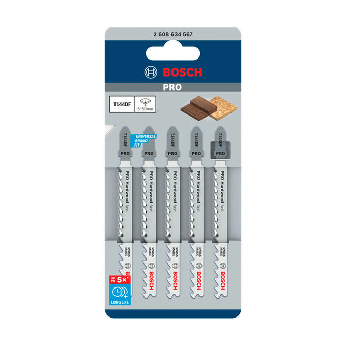 PRO Hardwood fast T144DF Jigsaw Blade, 100 mm, 5 pcs - image 02