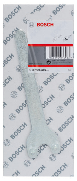 Bosch Two-hole spanner, straight, for angle grinders - 0