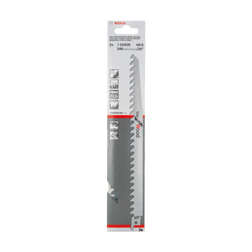 Reciprocating saw blade S 1542 K
 240x19x1.5, 2 pc - image 02
