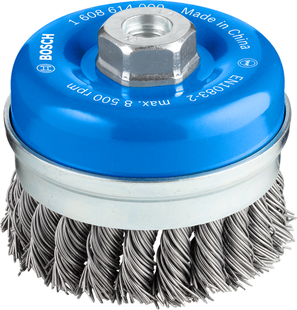 PRO Metal heavy Cup Brush, 90 x 0.8 mm, Thread