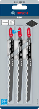 PRO Soft Material T313AW Jigsaw Blade, 152 mm, 3 pcs-2