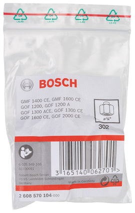 Bosch Collet without locking nut "¼” for GOF 1600 & GMF 1600 - 0