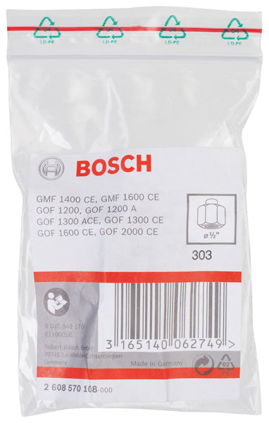 Bosch Collet without locking nut "1/2" for GOF 1600 & GMF 1600