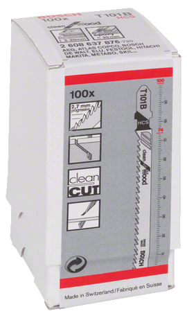 Jigsaw blade T 101 B
 100 pc
