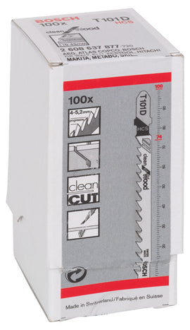 Jigsaw blade T 101 D
 100 pc