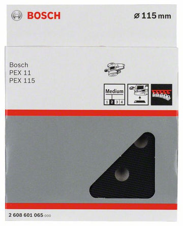 Sanding pad medium-hard for random orbital sanders, 115 mm - 0