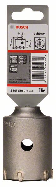 SDS-plus-9 core cutter 50 x 50 x 72, 6 - 0
