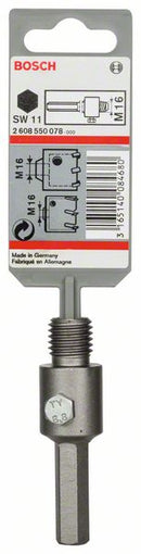 Hex shank for core cutters, M16, 11 mm, 80 mm-2