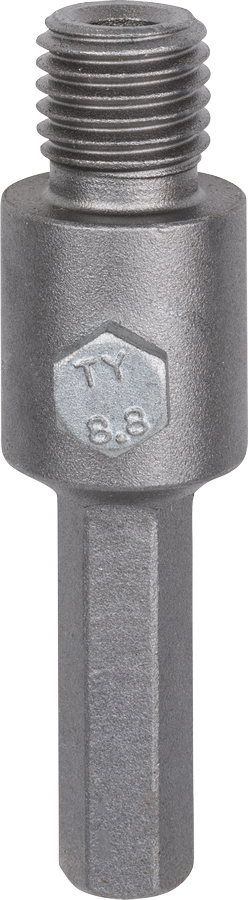 Hex shank for core cutters, M16, 11 mm, 80 mm