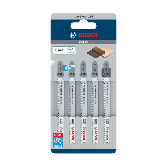 PRO Hardwood clean T101BF Jigsaw Blade, 100 mm, 5 pcs - image 02