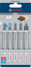 PRO Hardwood clean reverse T101BRF Jigsaw Blade, 100 mm, 5 pcs-2