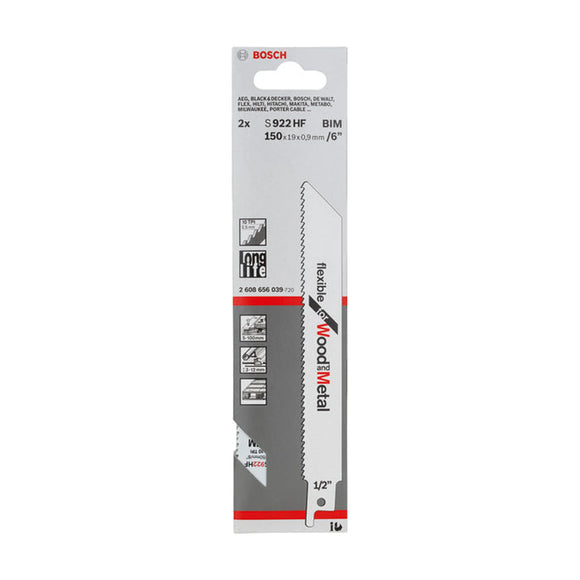Reciprocating saw blade S 922 HF
 150x19x0.9, 2 pc - image 02