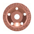 Tungsten carbide grinding head 115 x 22,23 mm, coarse, flat - image 01