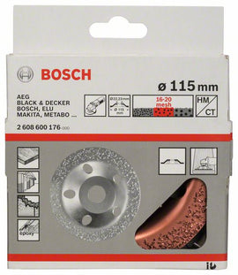 Tungsten carbide grinding head 115 x 22,23 mm, medium, flat - 0