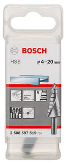 Step drill bits HSS 4 - 20 mm, 8,0 mm, 70,5 mm-2
