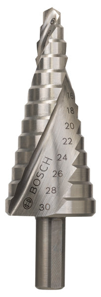 Step drill bits HSS 6 - 30 mm, 10,0 mm, 93,5 mm